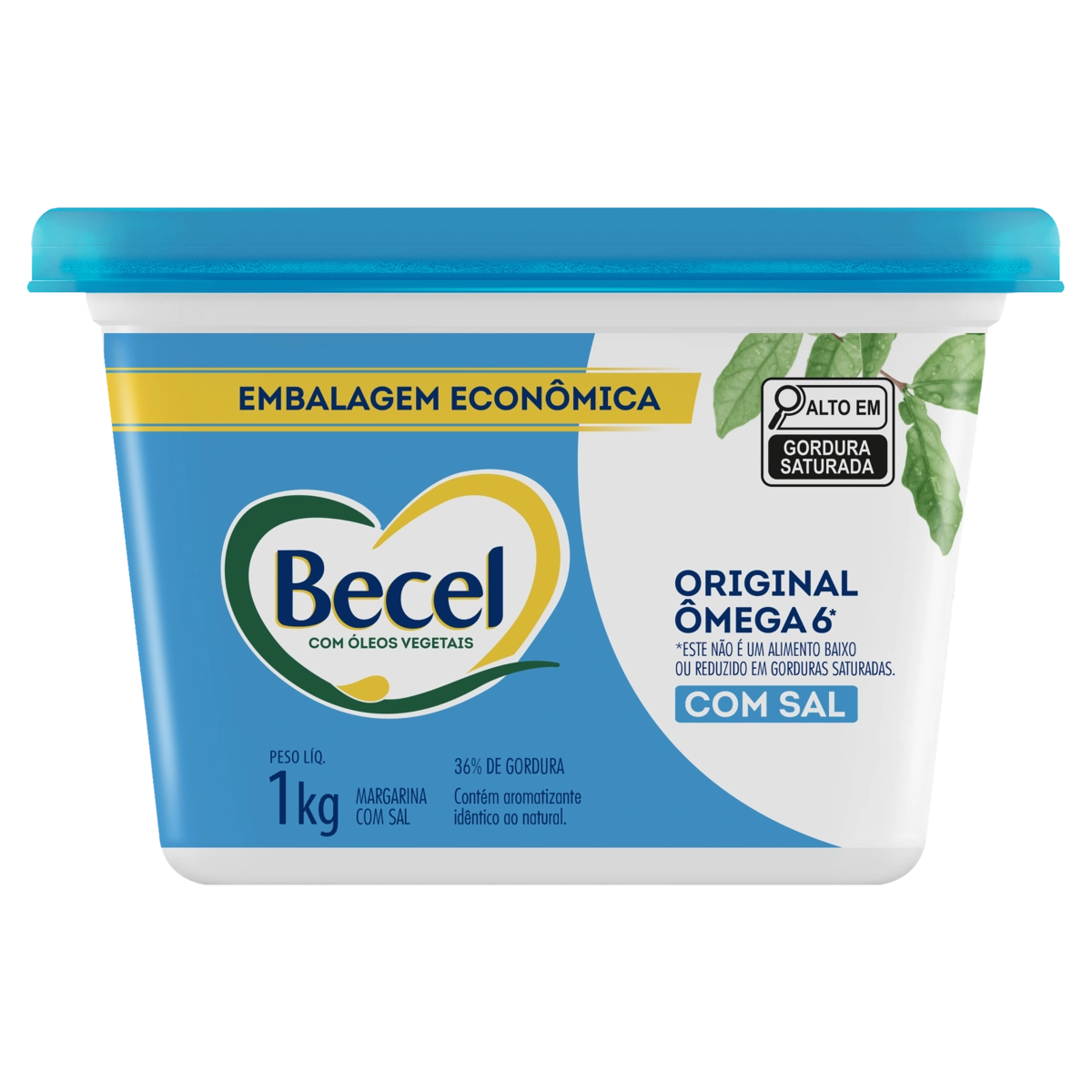 Margarina Original Com Sal Zero Lactose Becel Pote 1kg Embalagem Econômica