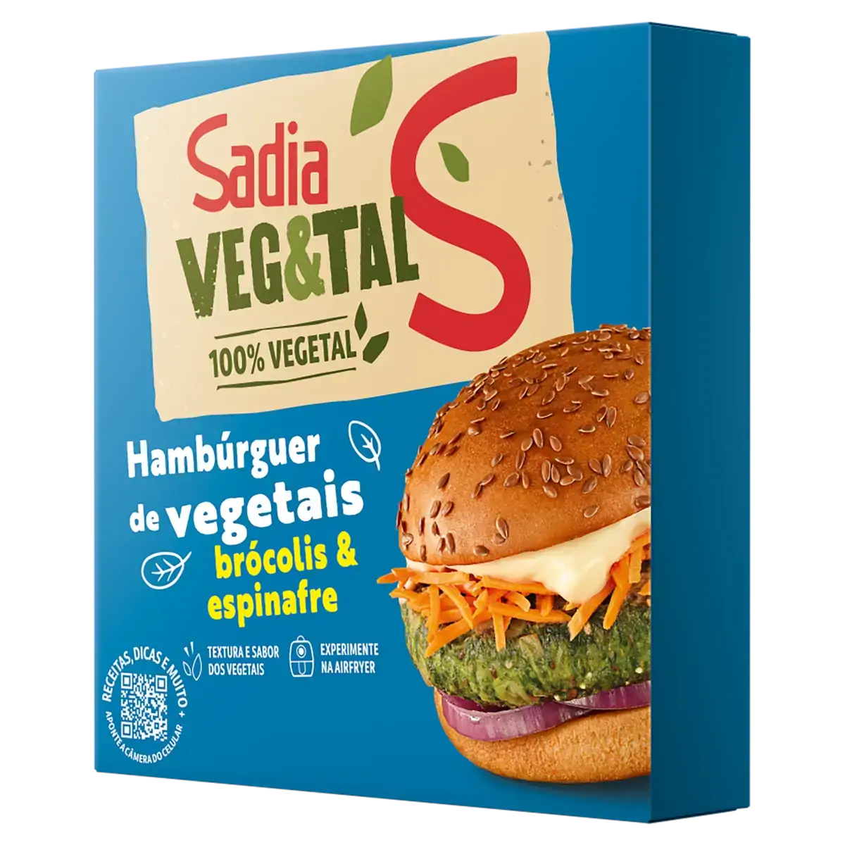 Hambúrguer Vegetal Brócolis Espinafre Sadia Veg Tal Caixa 113g