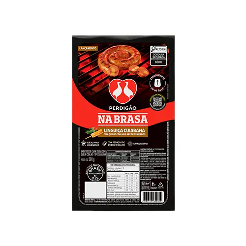 Linguica Perdigao Na Brasa Cuiabana 500g