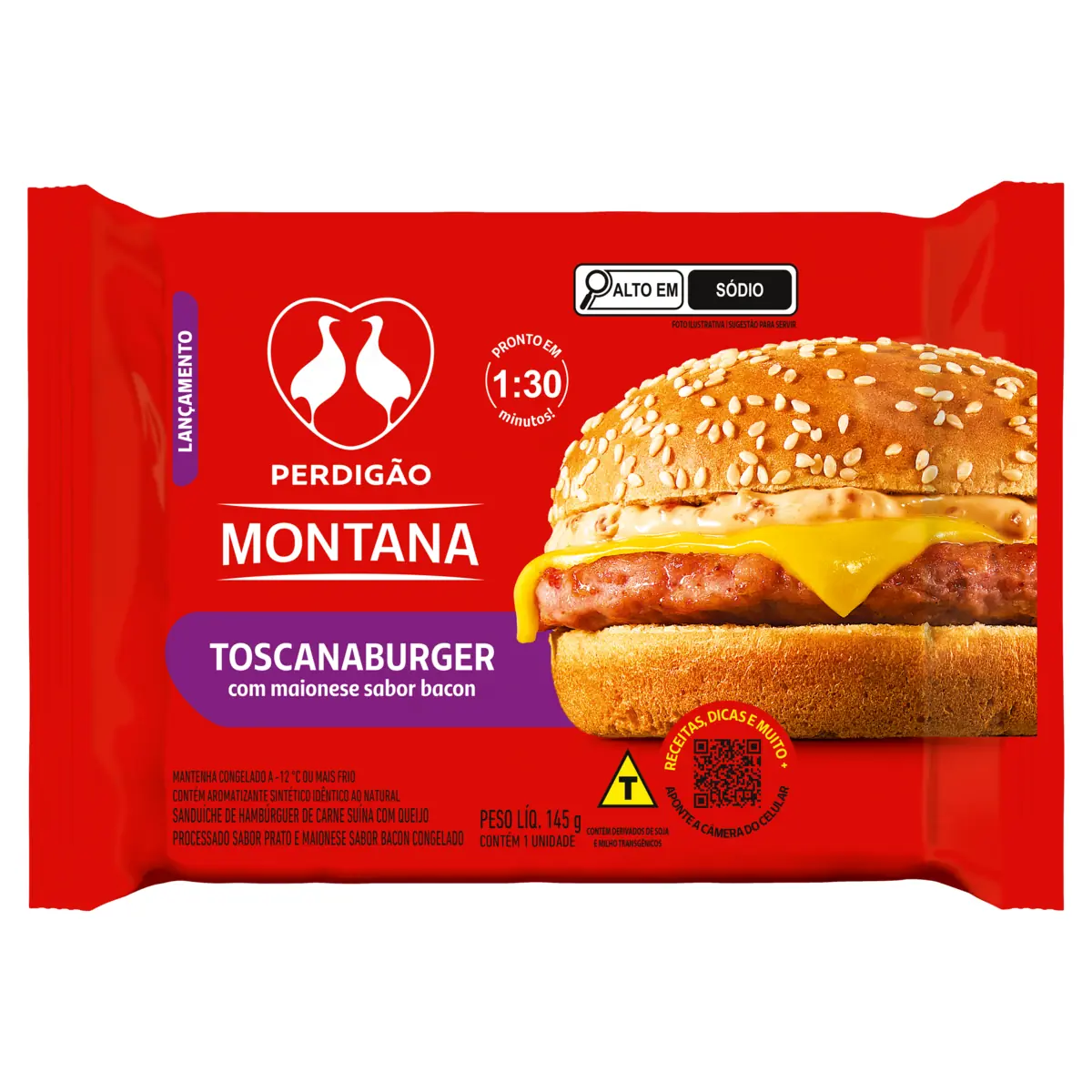 Sanduiche Perdigao Montana 145g Toscanaburguer