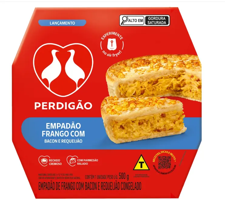 Empadao Perdigao 500g Frango Bacon C/ Req