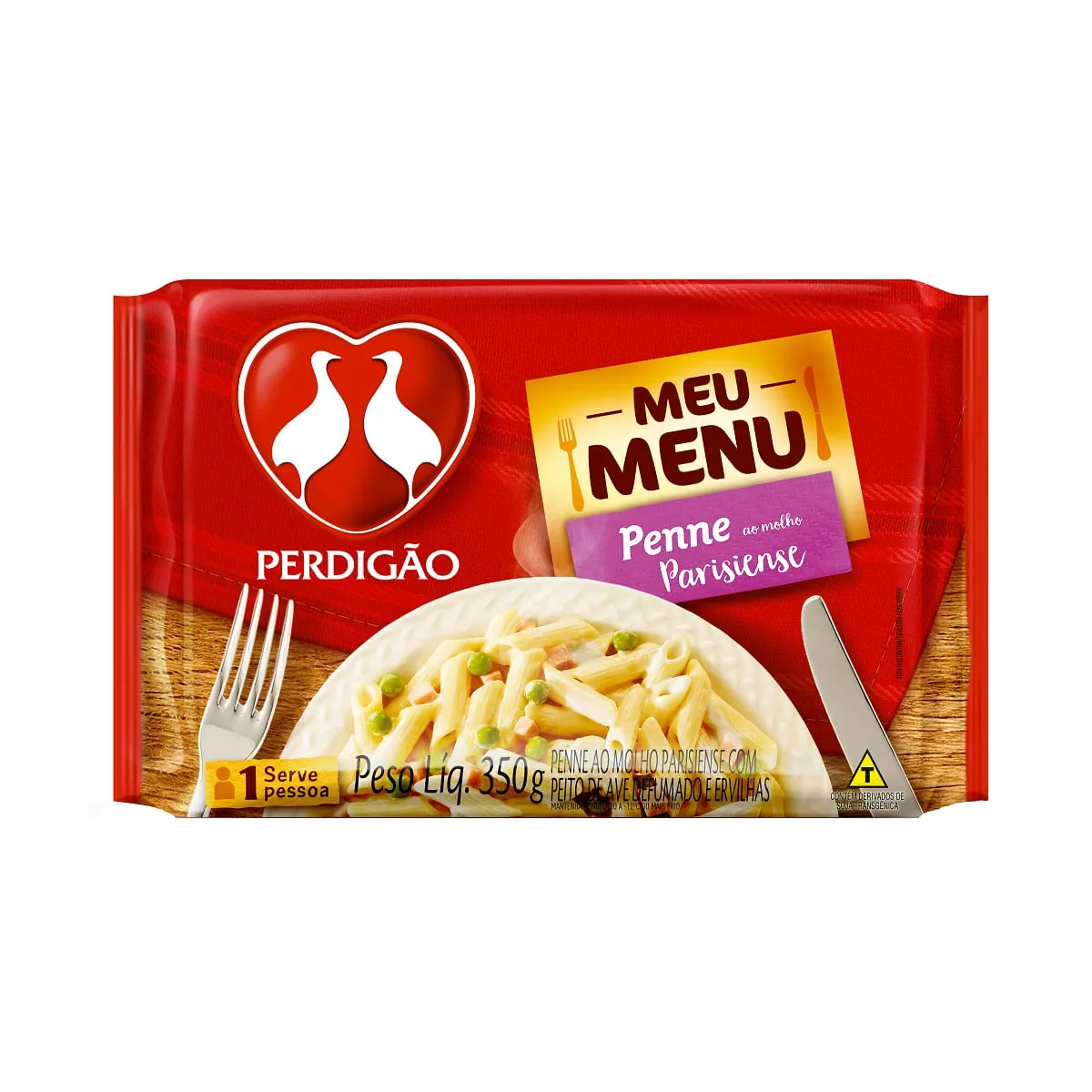 Macarrão Penne ao Molho à Parisiense Perdigão Meu Menu 350g