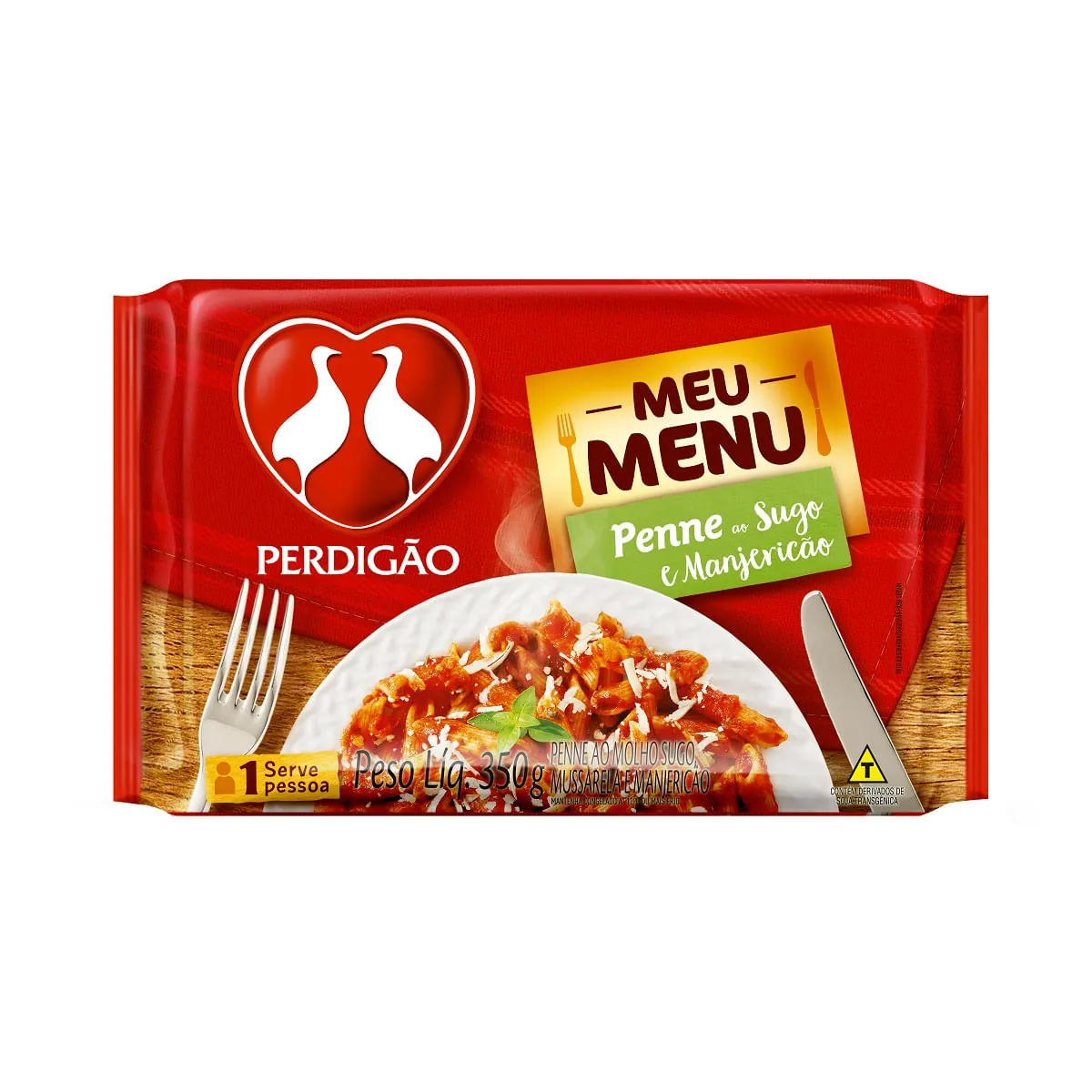 Penne Ao Molho Sugo E Manjericão Perdigão Pacote 350g