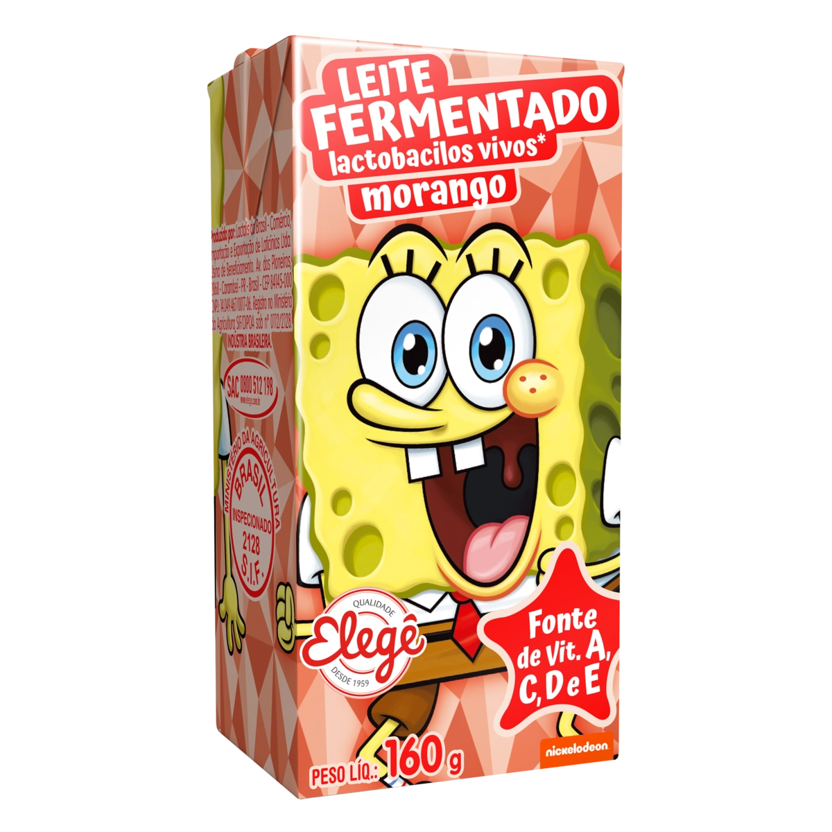 Leite Fermento Batavito Morango C/3