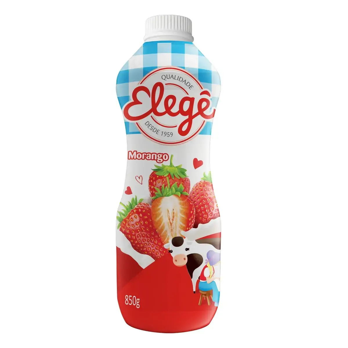 Bebida Lact Fermento Elege Morango