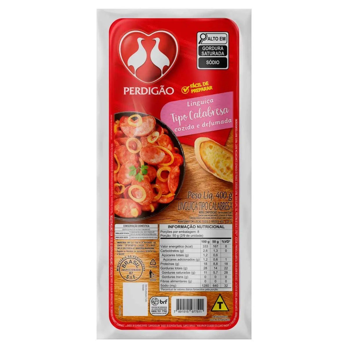 Linguiça Calabresa Perdigão 400 g