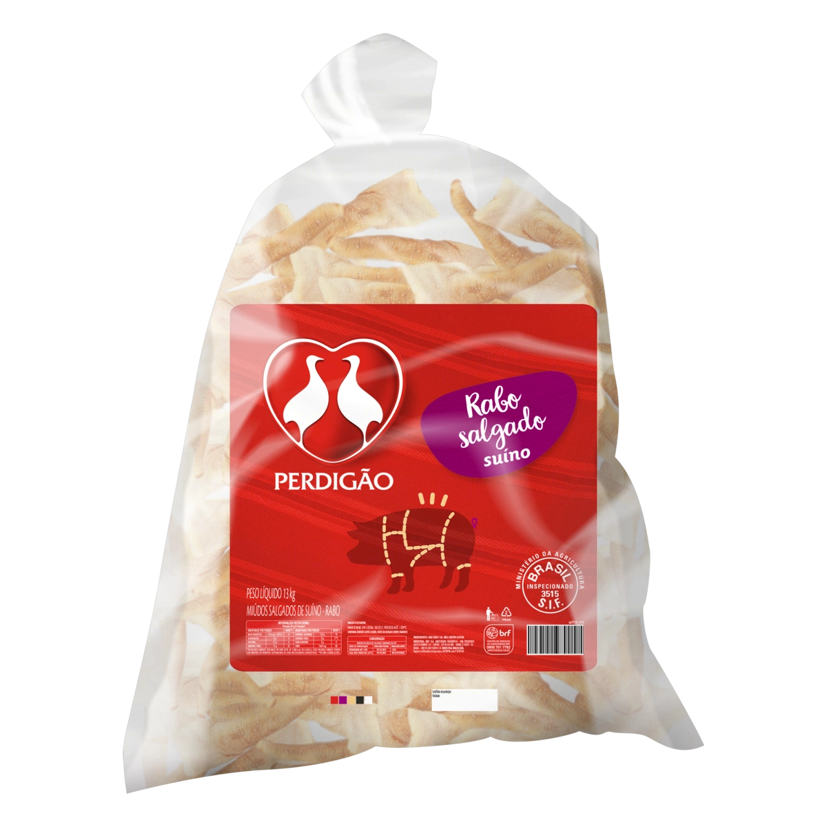 Rabo Suíno Salgado Perdigão 13kg