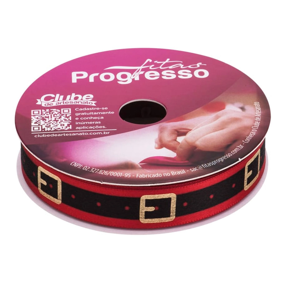 Fita Ecf 003th 15 Mm Cor 004 Cinto Papai Noel 10m Prorogresso