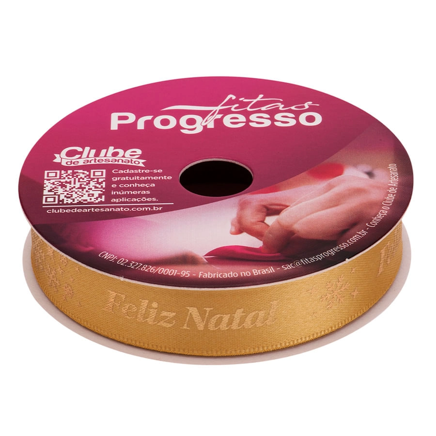 3 Fitas de Cetim Decoradas Natalino 10mX15mm