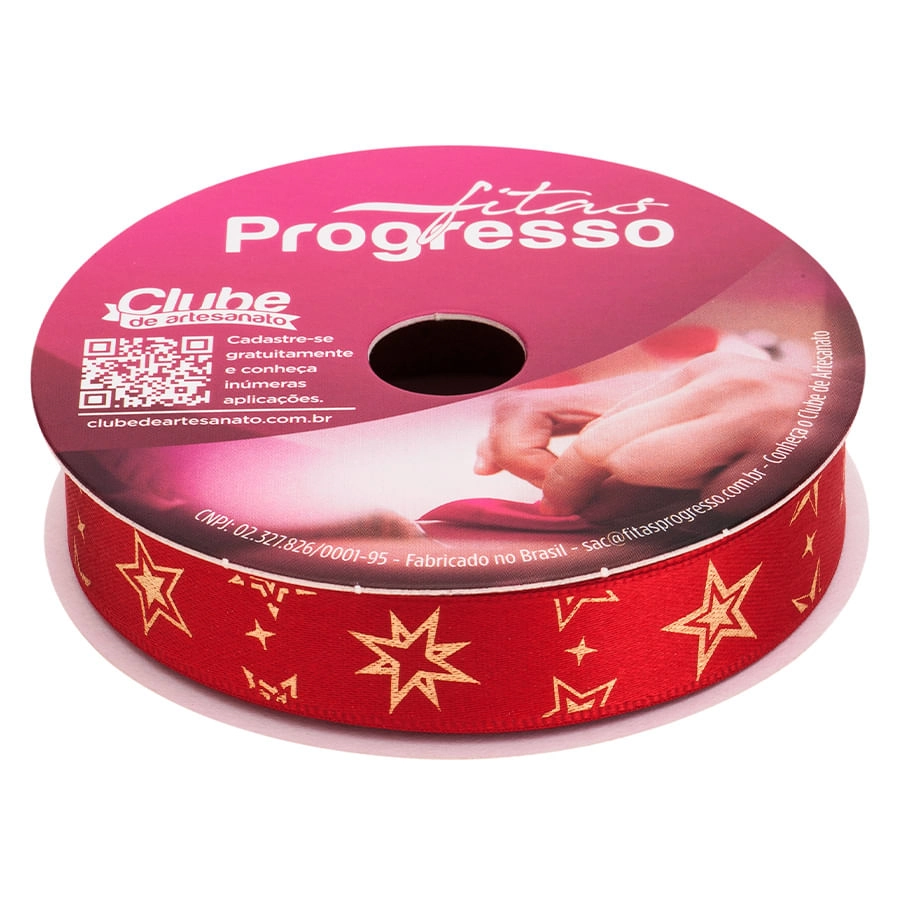 Fita Ecf 003h 15 Mm Cor 405 Estrelas De Natal 10m Prorogresso
