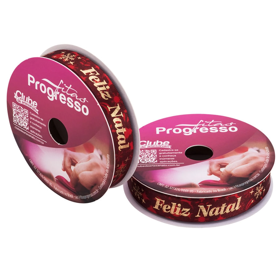Fita Ecf 005h 22mm Cor 792 Frase Feliz Natal 10m Prossesso