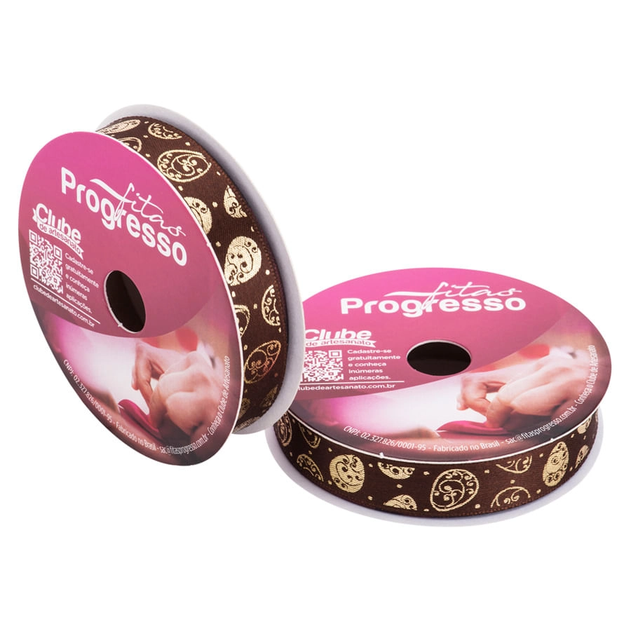 Fita Cetim Dec Cor 413 Ovos Pascoa Ecf003h 15mm 10m Progresso