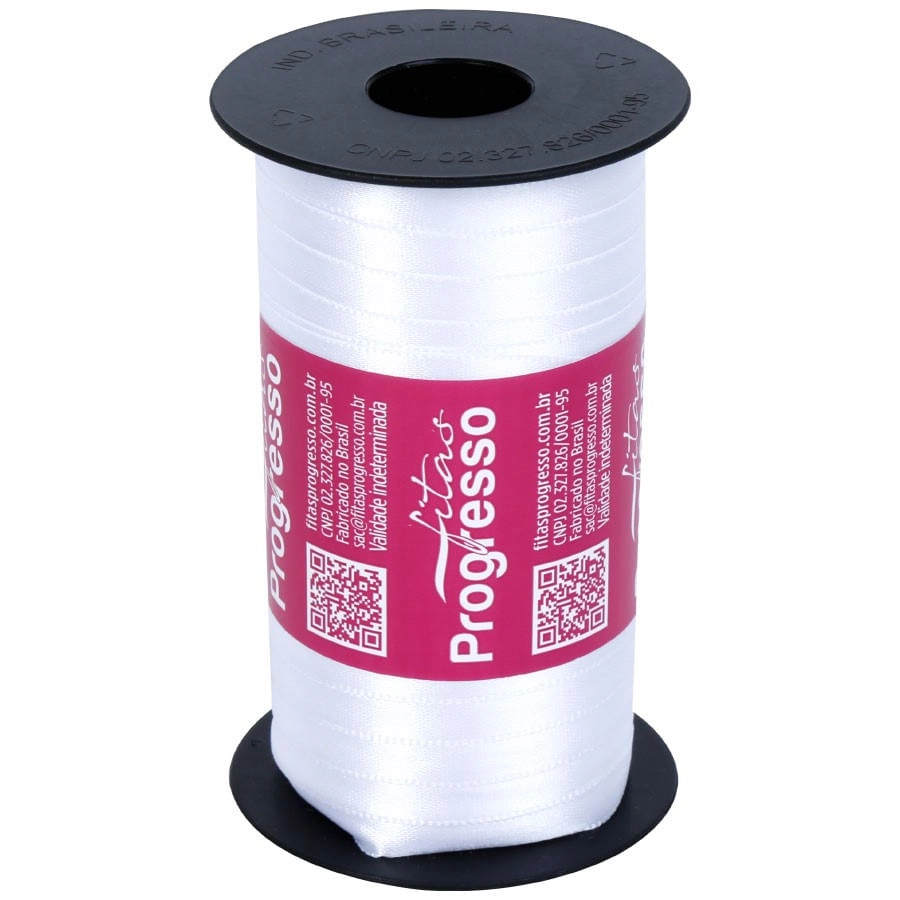 Fita Cf N001 Cor 201 100m 7mm Branco Progresso