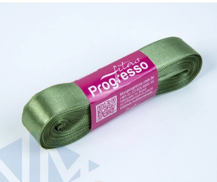 Fita Cf N003 Cor 249 10m 15mm Verd Milit Progresso
