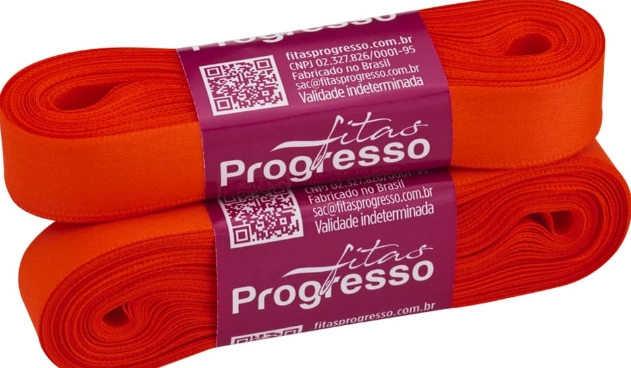Fita Cetim Progresso Cf003 10m Laranja Ci