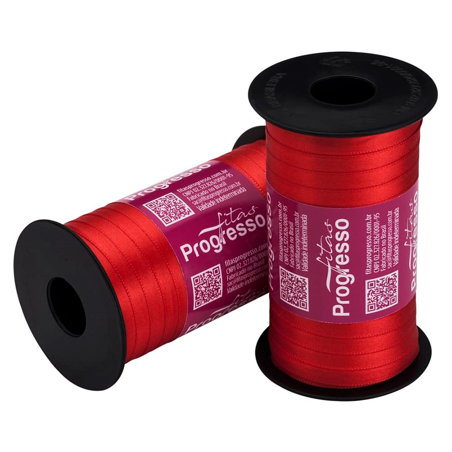 Fita Cf001 7mm Cor 1354 Verme Tomate 100m Progresso