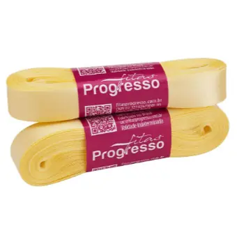 Fita Cetim Cf003 Cor1389 Amarelo Bebe