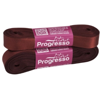 Fita Cetim Simples Cf003 15mm Cor 1383 Terra 10m Progresso