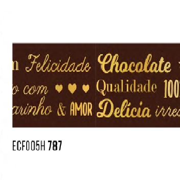 Fita Ecf005h Cor 787 Frases Doces Marrom 10mx22mm