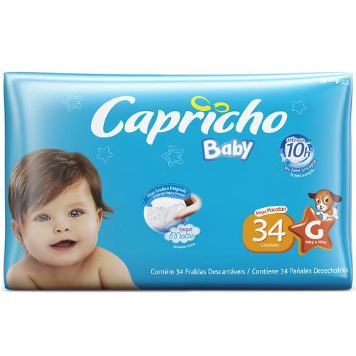 Fralda Capricho Baby Mega G C34