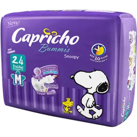 Fralda Desc Snoopy Pratica Econ M C/24