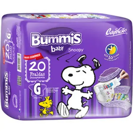 Fralda Desc Snoopy Pratica Econ G C/20