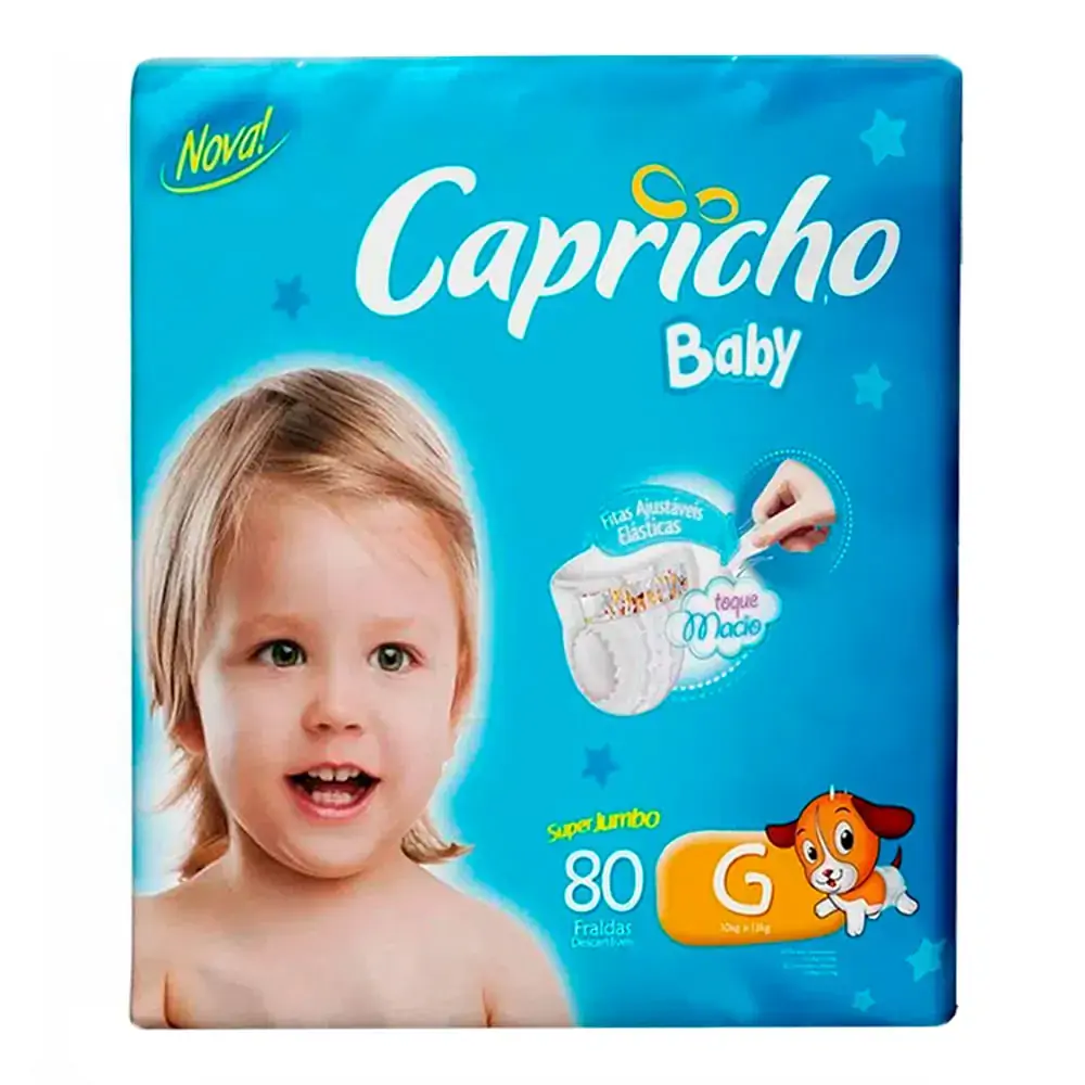Capricho Baby G Descartável 80 Unidades