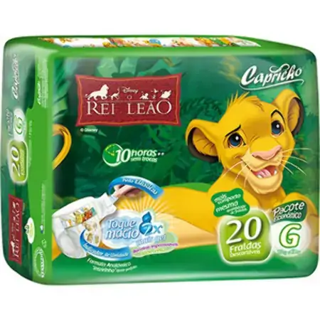 Fralda Capricho Rei Leao G 22