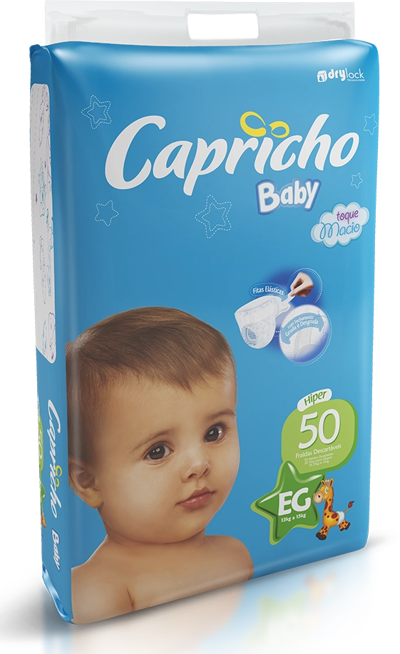 Fraldas Capricho Baby Eg 50un