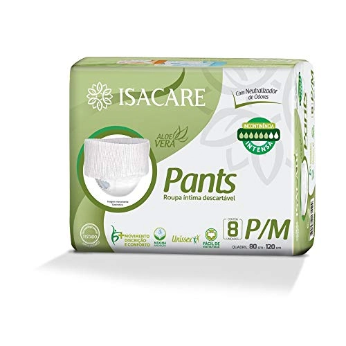 Isacare Fralda Pants Intensa Adulto P/m 8x