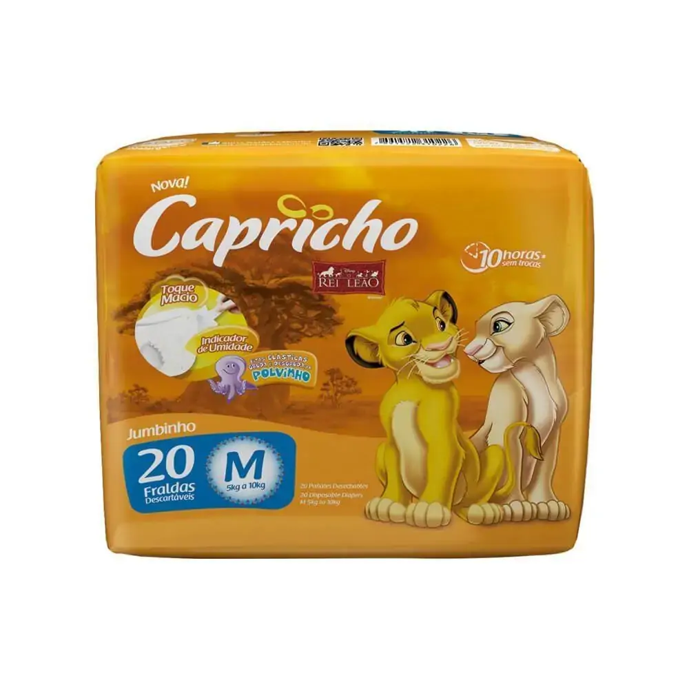 Fralda Capricho Rei Leao Jumbinho M C/20