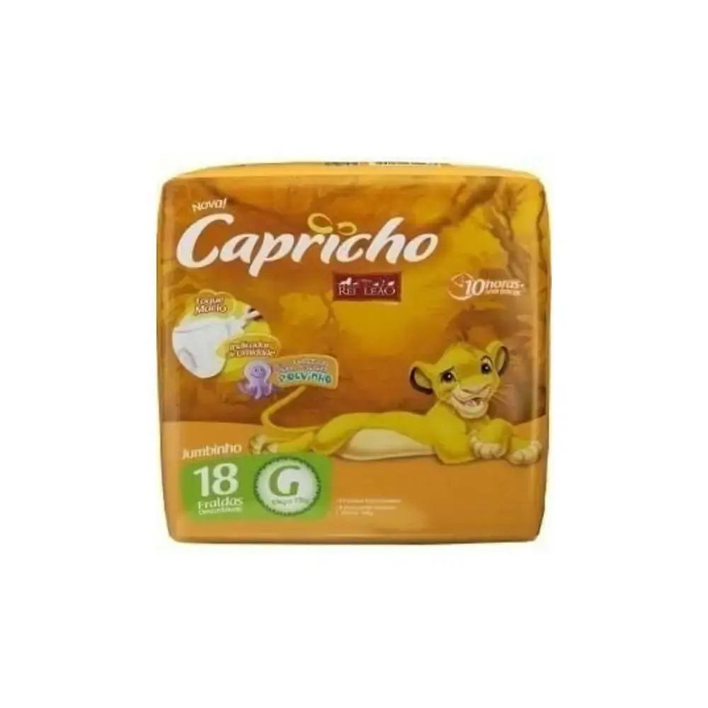 Fralda Capricho Rei Leao Jumbinho G C/18