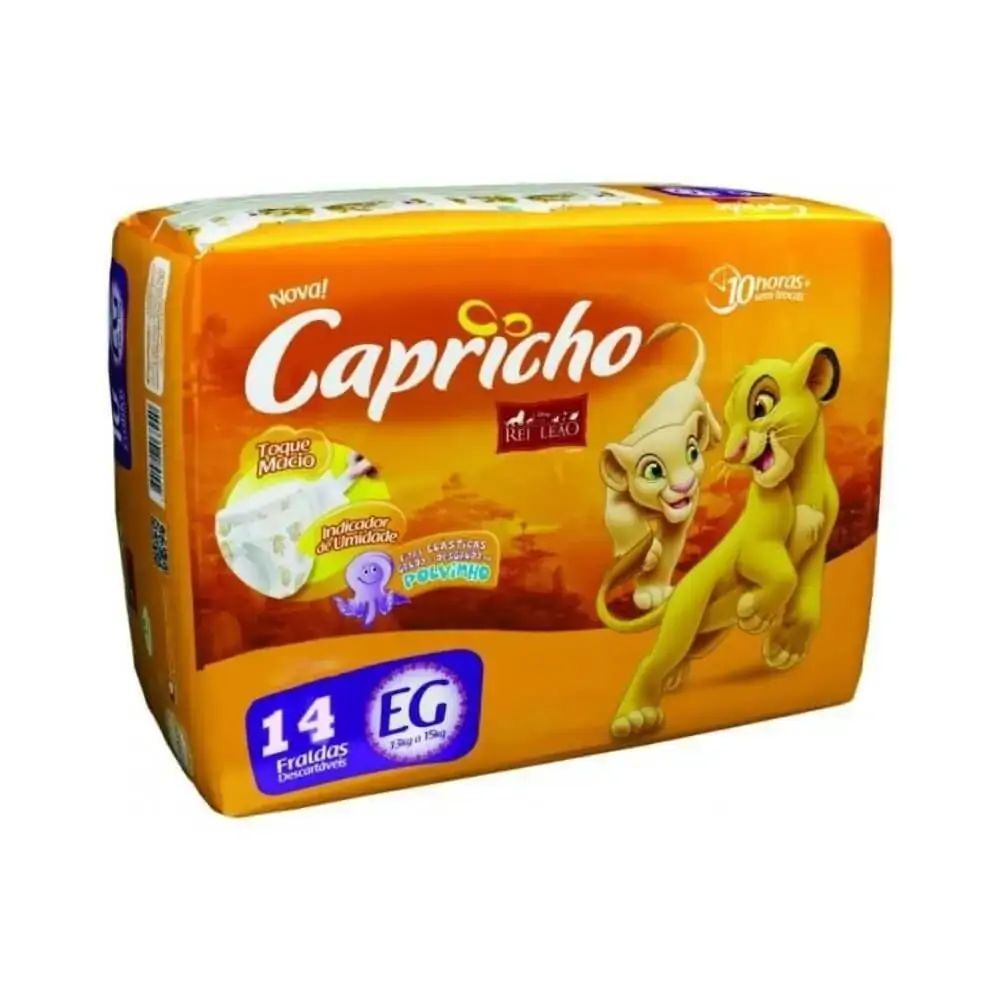 Fralda Rei Leao Disney Jumbinho Eg 8 C/14 8