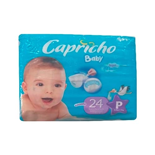 Fralda Descartaveis Capricho Baby P Com 24 Fraldas