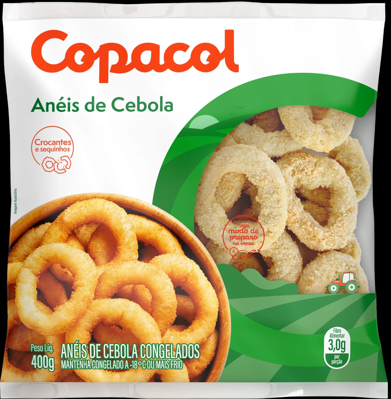 Aneis De Cebola Copacol 400g Congelado
