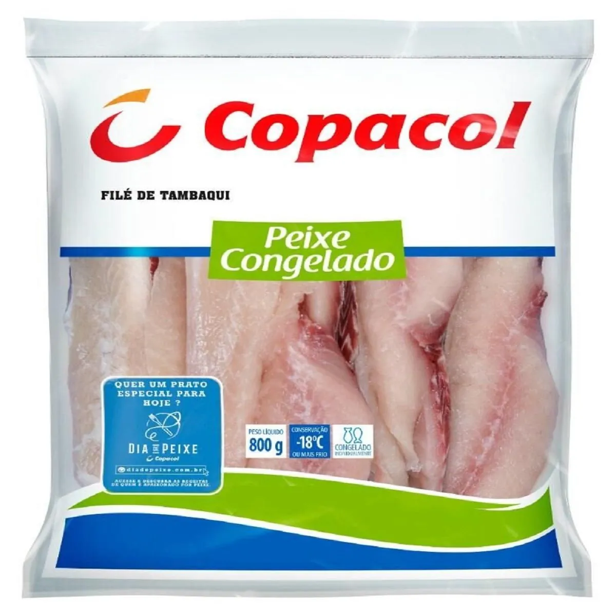 Filé de Tambaqui Congelado Copacol 800 g