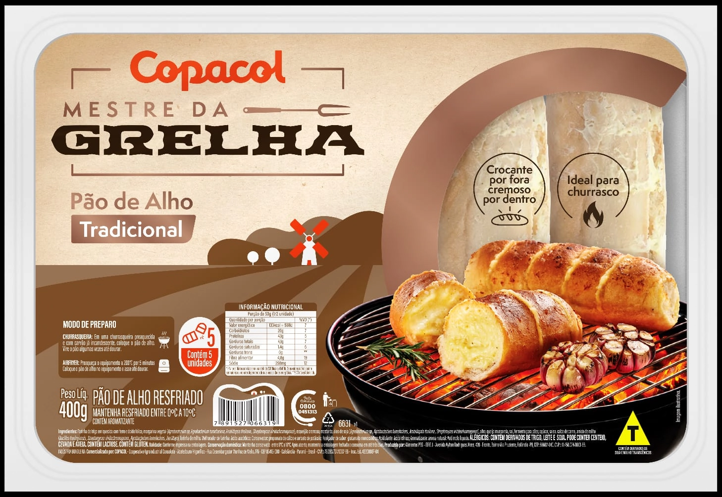 Pao Alho Copacol 400gr