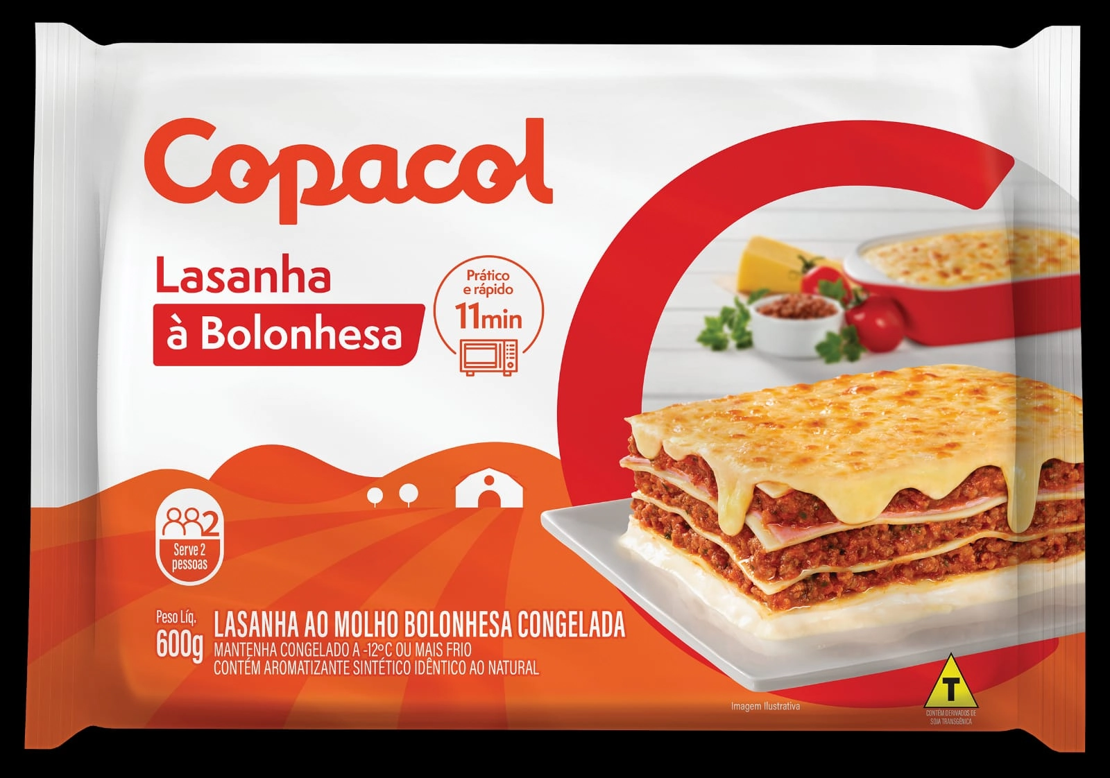 Lasanha Copacol 600g Bolonhesa Molho