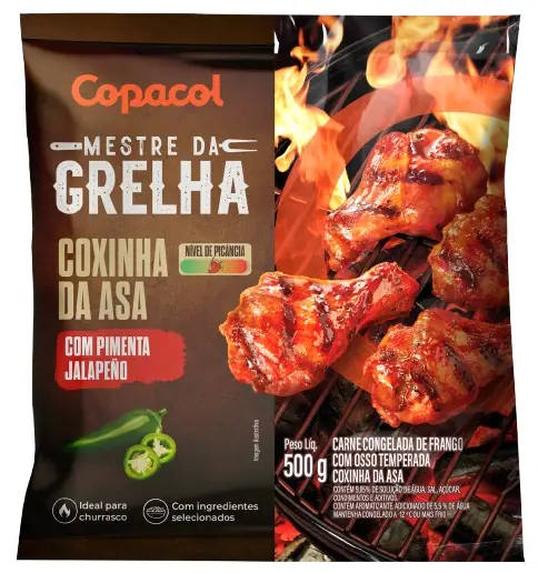 Coxinha Da Asa Copacol Mestre Da Grelha 500gr Pimenta Jalapeno