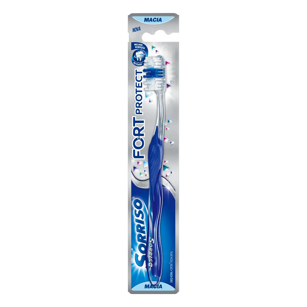 Escova Dental Macia Sorriso Fort Protect 5 Ações