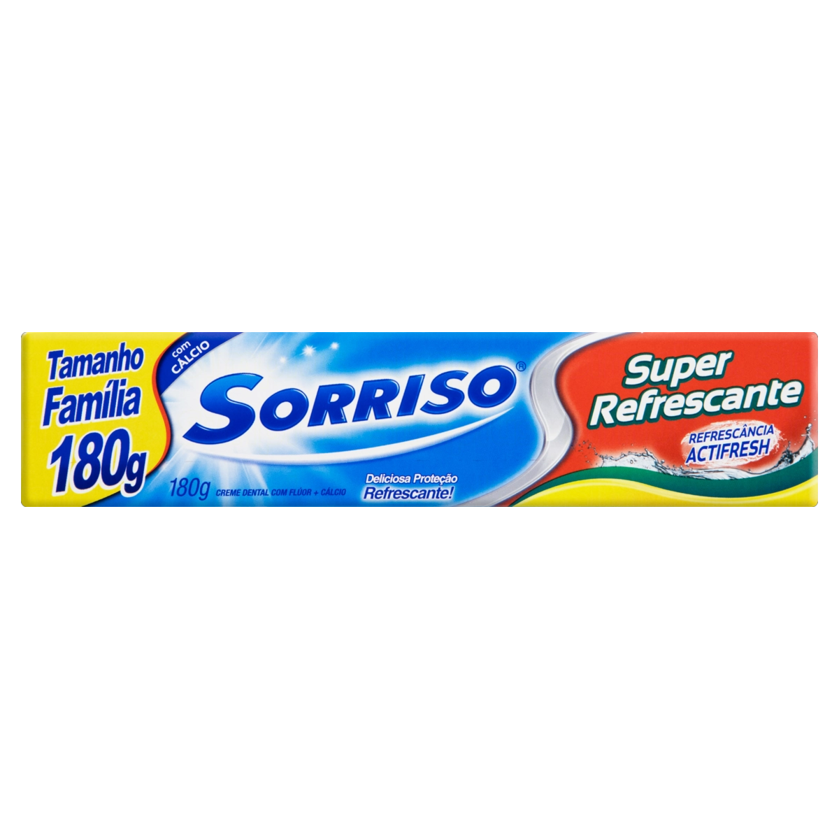Creme Dental Sorriso Super Refrescante Caixa 180g Tamanho Família