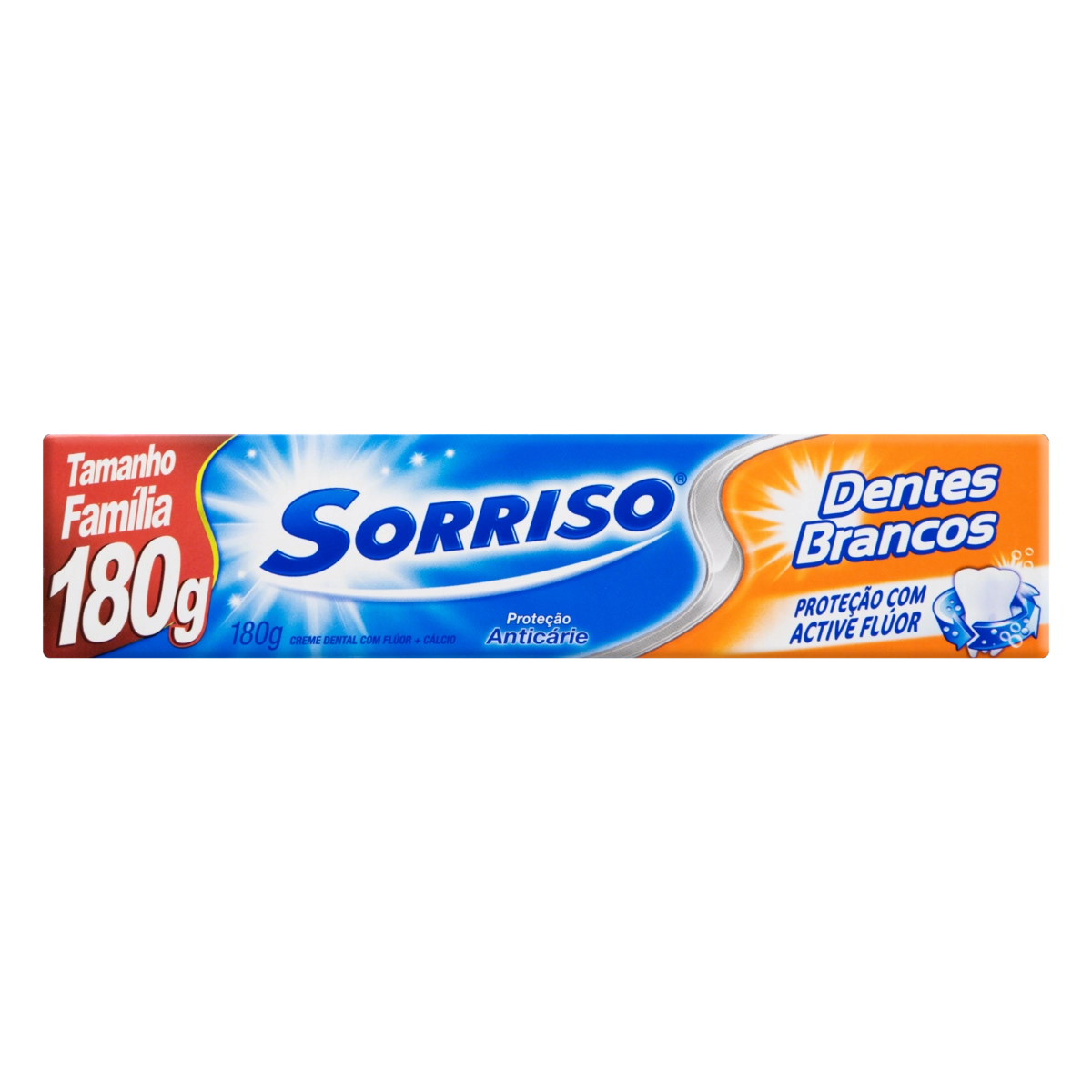 Creme Dental Sorriso Dentes Brancos Tamanho Família 180g