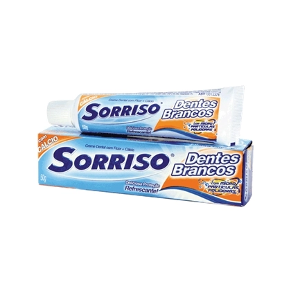 Creme Dental Whitening Sorriso Dentes Brancos Caixa 50g