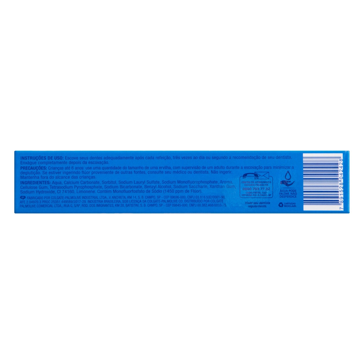 Creme Dental Sorriso Tripla Limpeza Completa Caixa Leve 180g Pague 140g