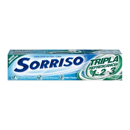 Creme Dental Sorriso Tripla Refrescância