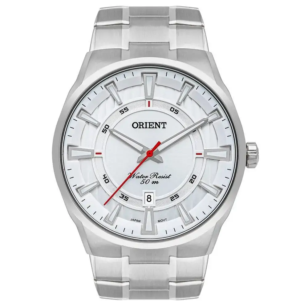 Relógio Orient Masculino Ref: Mbss1370 S1sx Casual Prateado