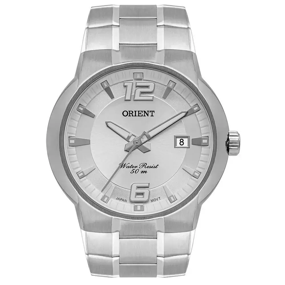 Relógio Orient Masculino Ref: Mbss1367 S2sx Casual Prateado