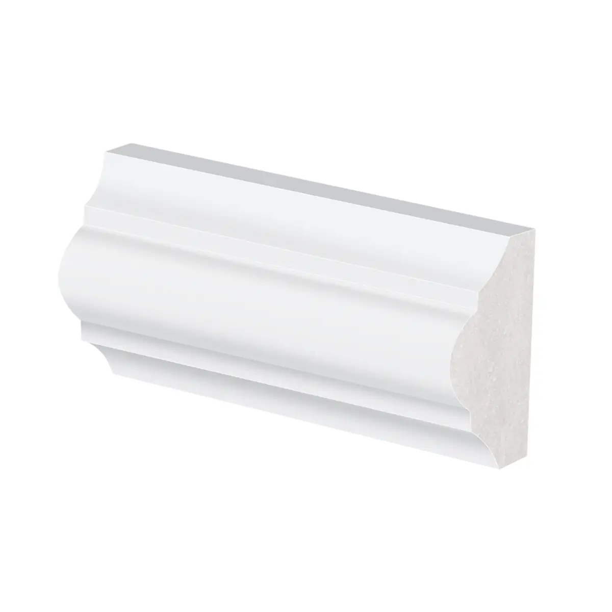 Rodameio Poliestireno 4cm Classico 2m Branco 31004 Arquitech