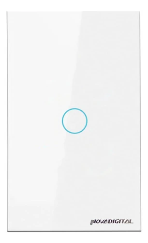 Interruptor Touch De 1 Tecla Inteligente Zigbee Branco Alexa, Google