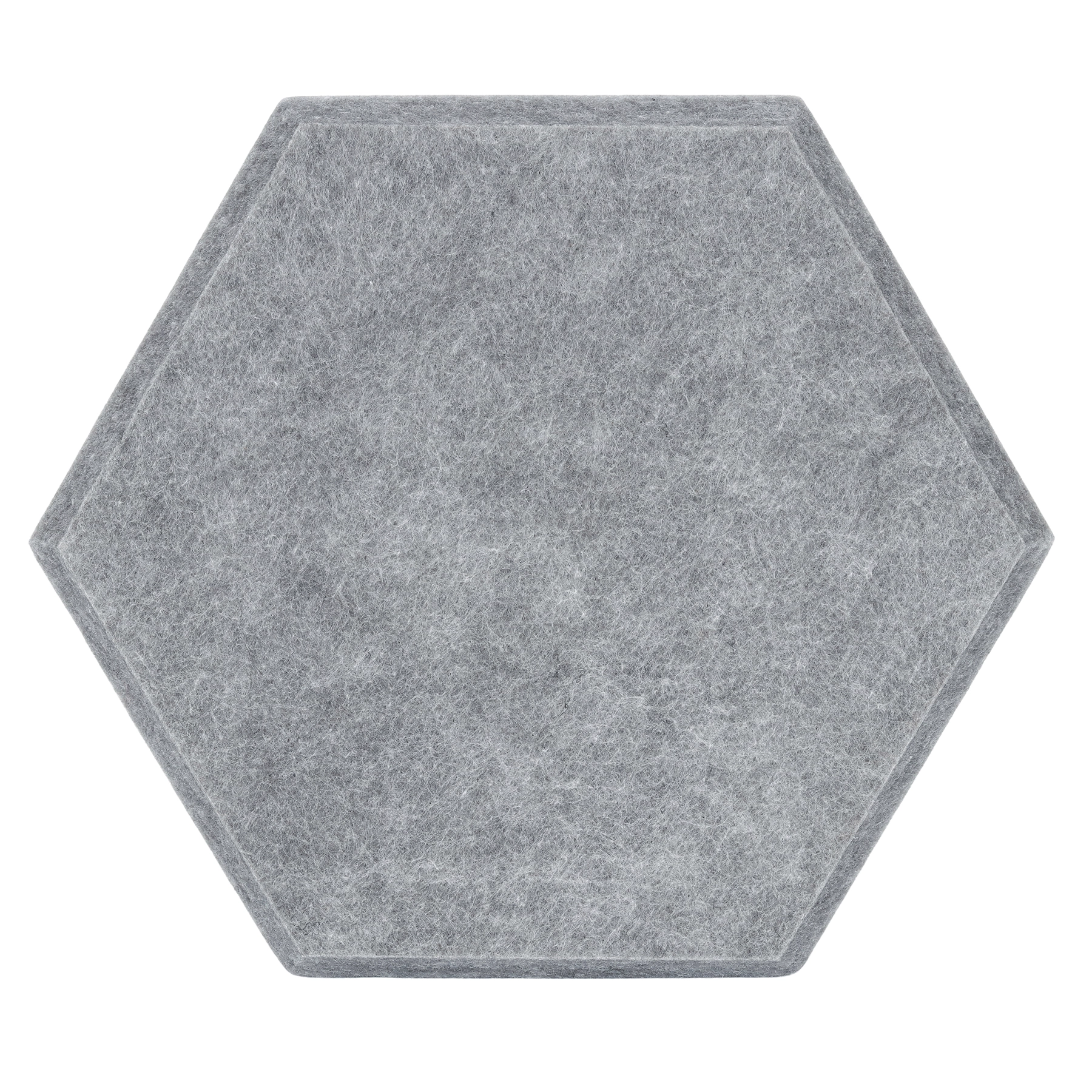 Placa Isolante Acústica para Parede e Teto Revest Ness Hexagonal 40x34,6x2,5cm Argento Trisoft